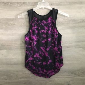 Lululemon Athletica Black and Purple Tank Top